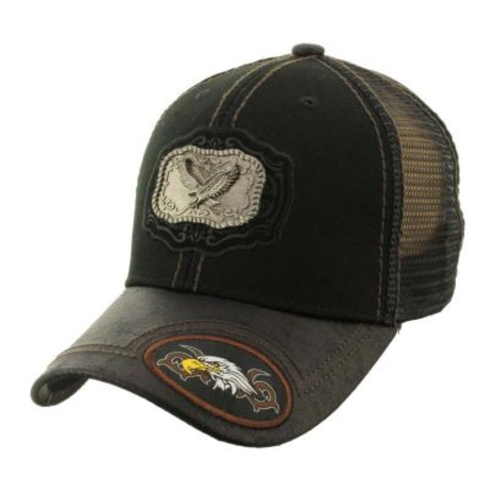 Pitbull Eagle Patch Metal Cotton Vintage Mesh Ball